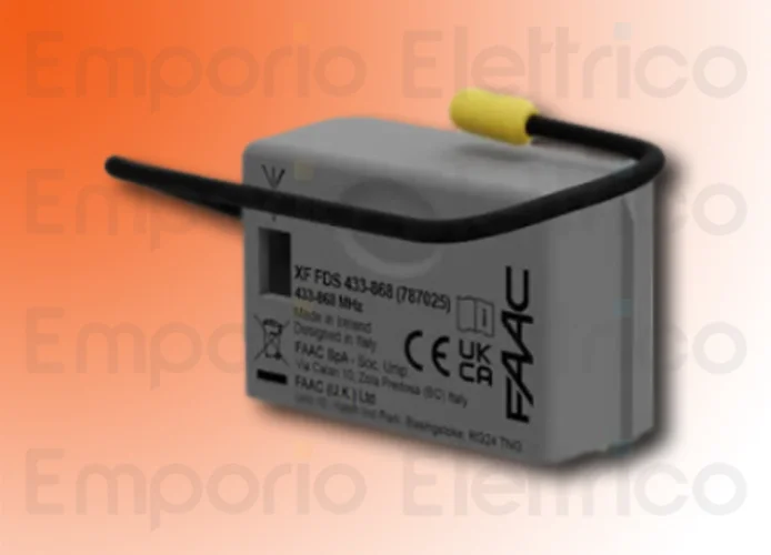 faac récepteur radio fds 433 - 868 mhz xf lc fds 787860 (ex 787025)
