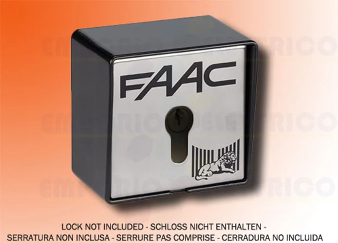 faac bouton à&nbsp;clé pour extérieur 1 contact t20 et 401012