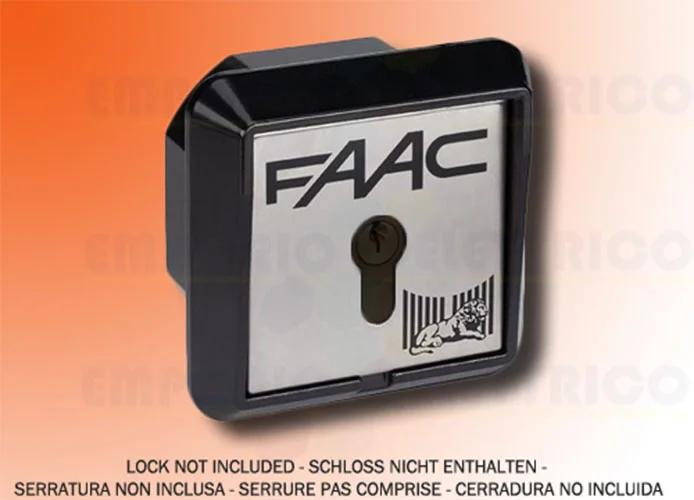 faac bouton à&nbsp;clé à&nbsp;encastrement 2 contacts t21 i 401015