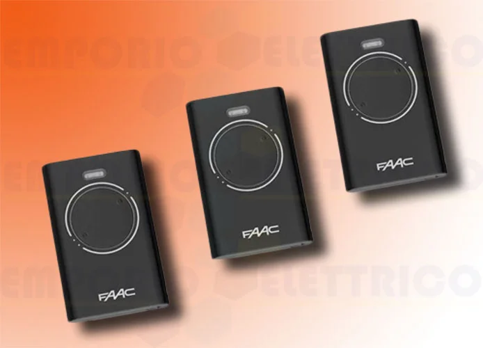 faac 3 x télécommande 2 canaux xt2 868 slh lr 7870091 (new code 787030)
