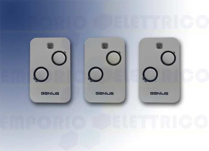 genius 3 x télécommande 2 canaux 868mhz jlc kilo tx2 6100332 (new 787034)