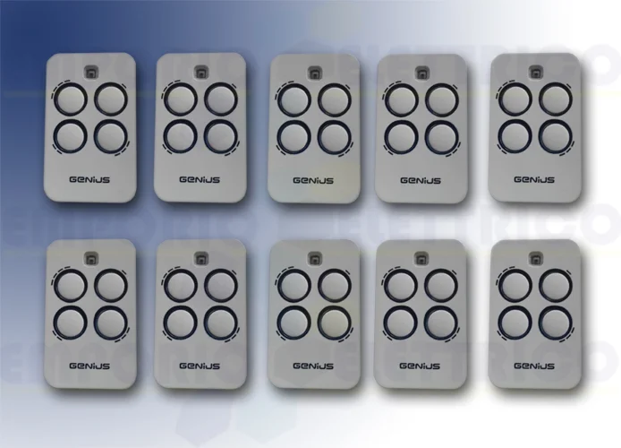 genius 10 x télécommande 4 canaux 868mhz jlc kilo tx4 6100333 (new 787035)