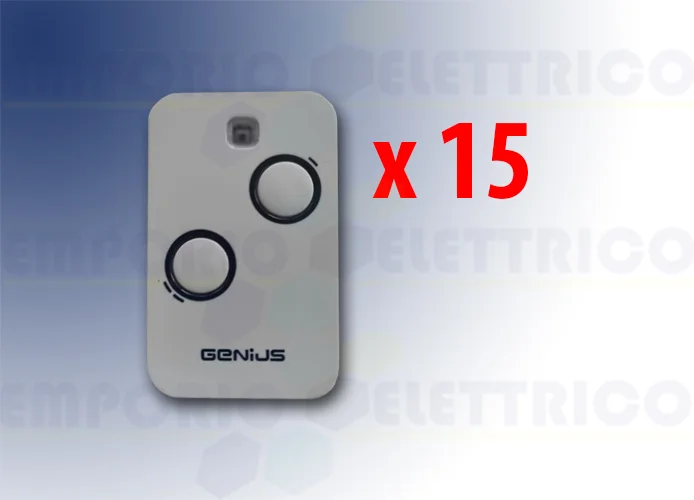 genius 15 x télécommande 2 canaux 868mhz jlc kilo tx2 6100332 (new 787034)