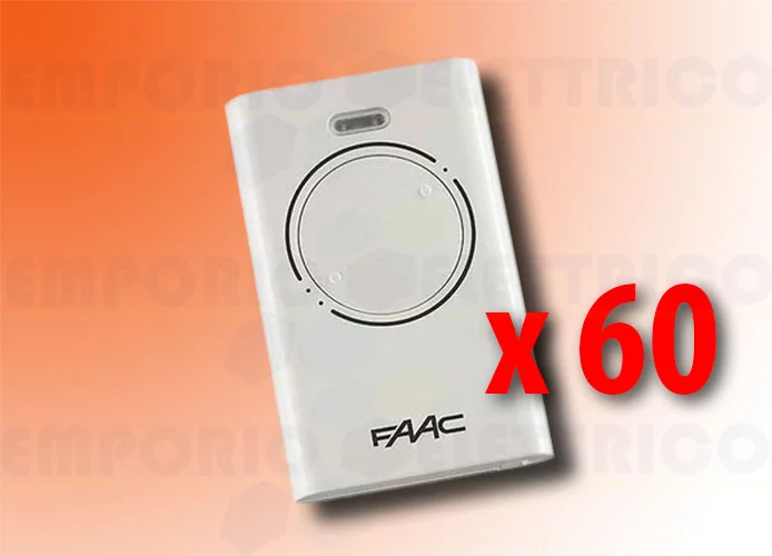 faac 60 télécommande à 2 canaux xt2 433 slh lr 787007 60 (new code 787032)
