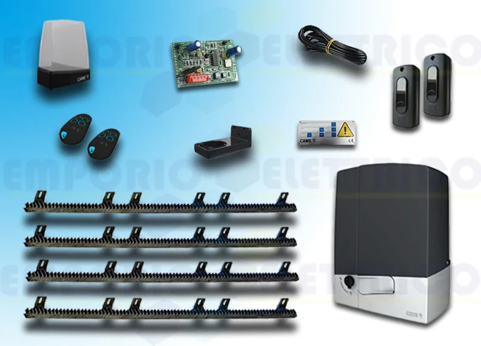 came kit automatisme 801ms-0180 + 4 mt crémaillère nyl emp8k01ms-004crem