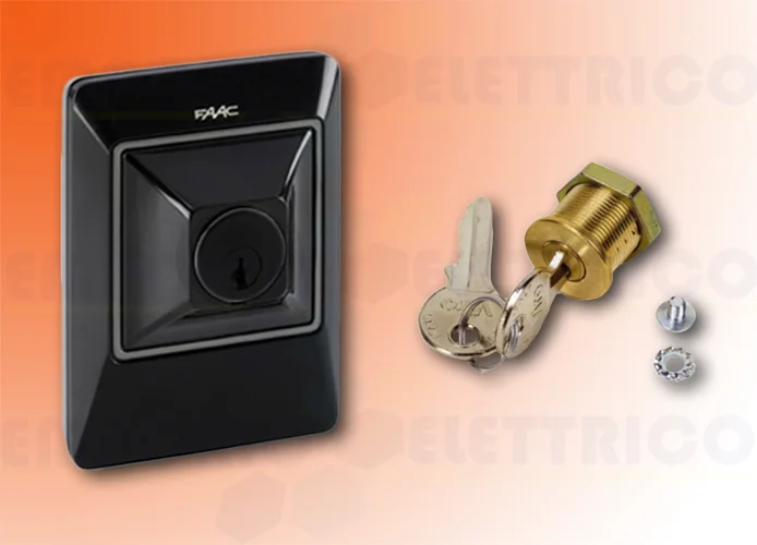 faac bouton à&nbsp;clé et de contrôle avec serrure xk10 401302 bundle