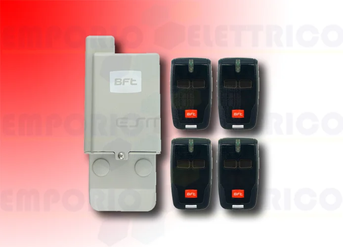 bft kit récepteur et 4 télécommandes radio 4 mitto kit 2611368 p111772