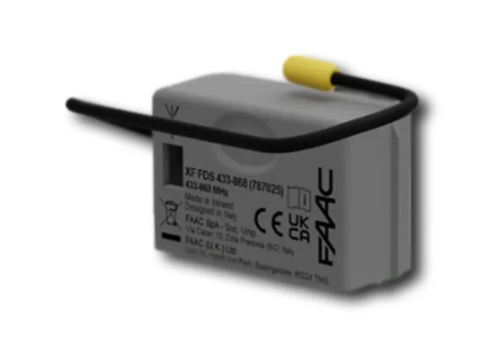 faac récepteur radio fds 433 - 868 mhz xf lc fds 787860 (ex 787025)