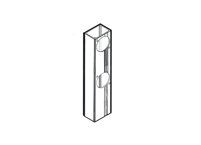 fadini pièce détachée tubulaire en aluminium pour colonnette de 1,20m pour prit 19 44207