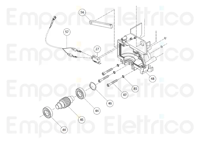 fadini pièce détachée vis sans fin m1,5 pour bart 350 35045