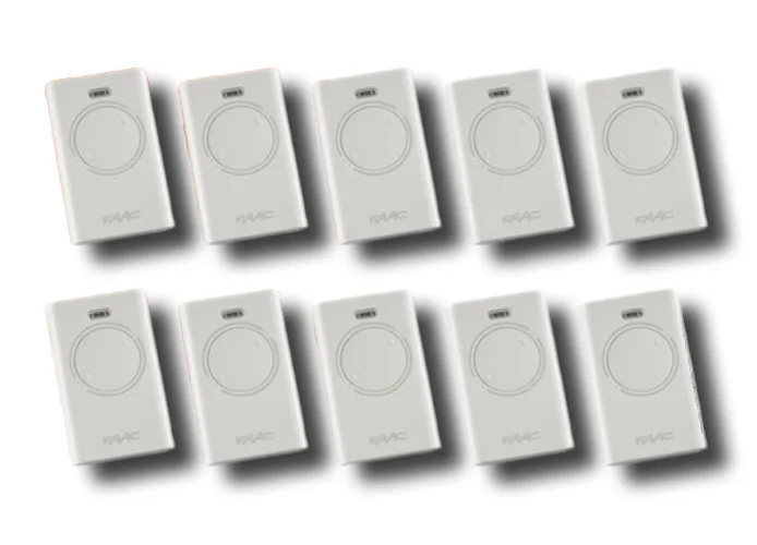 faac 10 télécommande à 2 canaux xt2 433 slh lr 787007 10 (new code 787032)