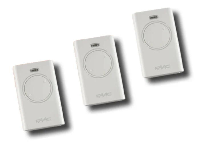 faac 3 x télécommande 2 canaux xt2 868 slh lr 787009 (new code 787030)