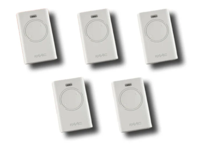 faac 5 x télécommande 2 canaux xt2 868 slh lr 787009 (new code 787030)