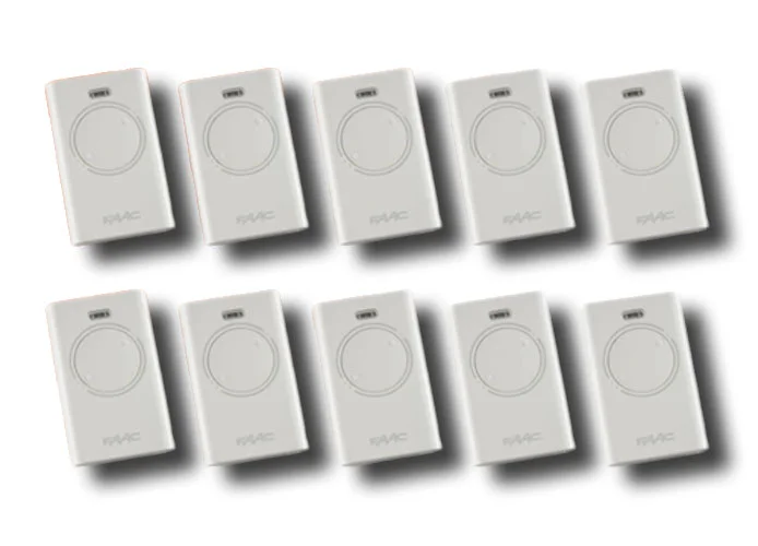 faac 10 x télécommande 2 canaux xt2 868 slh lr 787009 (new code 787030)