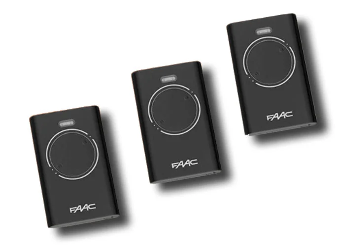 faac 3 x télécommande 2 canaux xt2 433 slh lr 7870071 (new code 787032)