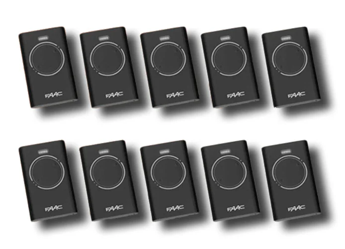 faac 10 x télécommande 2 canaux xt2 433 slh lr 7870071 (new code 787032)