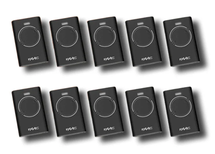faac 10 x télécommande 2 canaux xt2 868 slh lr 7870091 (new code 787030)