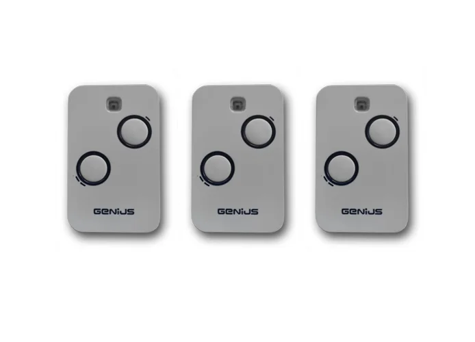 genius 3 x télécommande 2 canaux 868mhz jlc kilo tx2 6100332 (new 787034)