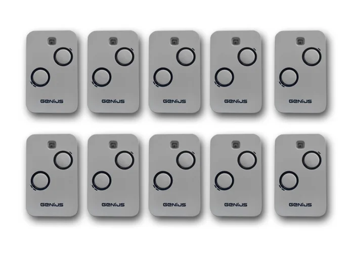 genius 10 x télécommande 2 canaux 868mhz jlc kilo tx2 6100332 (new 787034)