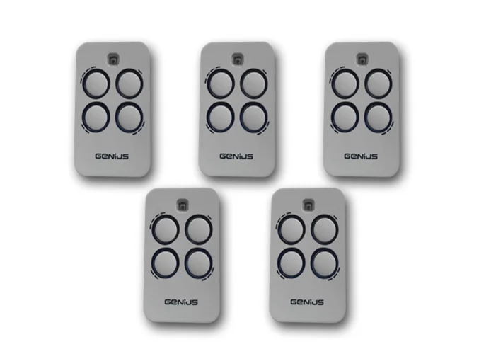 genius 5 x télécommande 4 canaux 868mhz jlc kilo tx4 6100333 (new 787035)