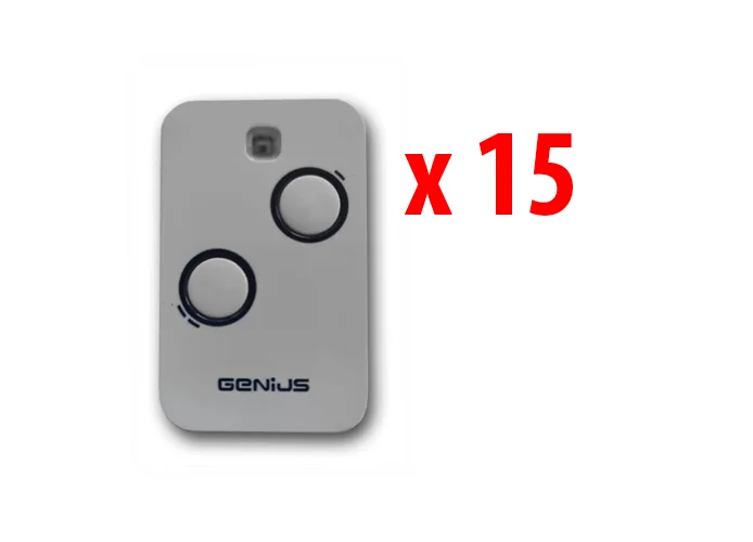 genius 15 x télécommande 2 canaux 868mhz jlc kilo tx2 6100332 (new 787034)