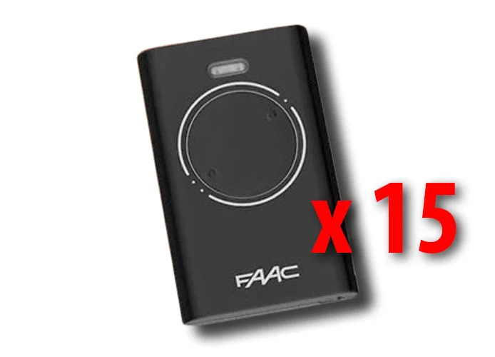 faac 15 x télécommande 2 canaux xt2 433 slh lr 7870071 (new code 787032)