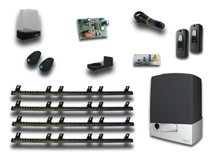 came kit automatisme 801ms-0180 + 4 mt crémaillère nyl emp8k01ms-004crem