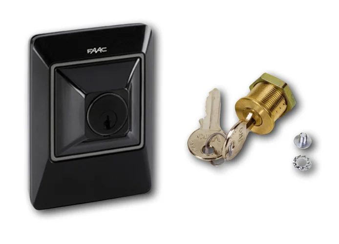 faac bouton à&nbsp;clé et de contrôle avec serrure xk10 401302 bundle