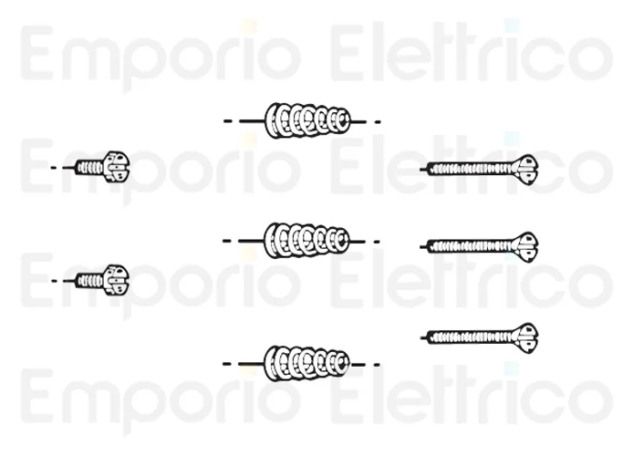 fadini 2x pièce détachée paquet de vis et ressorts photocellule pour difo 33 33016