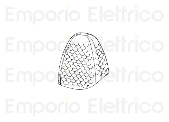 fadini pièce détachée capot orange transparent clignotant pour miri 4 46001
