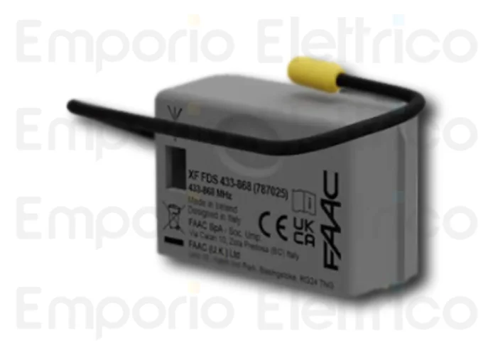 faac récepteur radio fds 433 - 868 mhz xf lc fds 787860 (ex 787025)