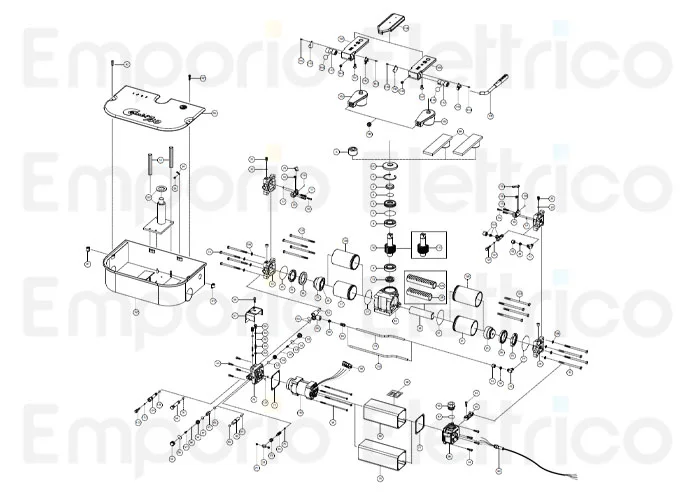 fadini 4x pièce détachée vis m8x150 te pour combi 740 740133 4