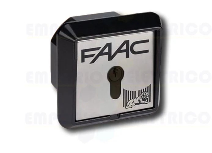 faac bouton à&nbsp;clé à&nbsp;encastrement 1 contact t20 i 401014