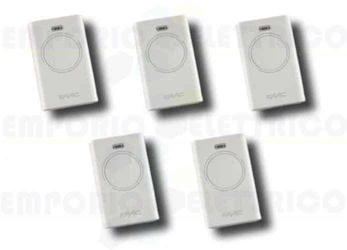 faac 5 x télécommande 2 canaux xt2 868 slh lr 787009 (new code 787030)