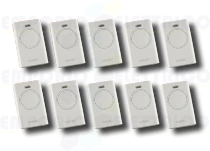 faac 10 x télécommande 2 canaux xt2 868 slh lr 787009 (new code 787030)