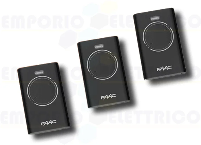 faac 3 x télécommande 2 canaux xt2 433 slh lr 7870071 (new code 787032)
