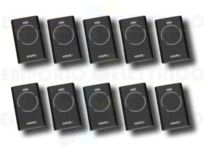 faac 10 x télécommande 2 canaux xt2 433 slh lr 7870071 (new code 787032)