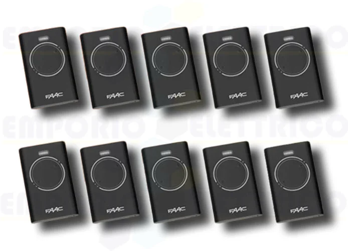 faac 10 x télécommande 2 canaux xt2 868 slh lr 7870091 (new code 787030)