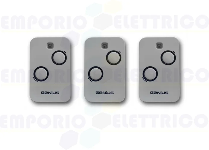 genius 3 x télécommande 2 canaux 868mhz jlc kilo tx2 6100332 (new 787034)