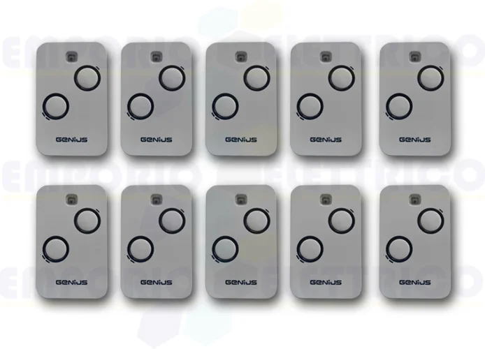 genius 10 x télécommande 2 canaux 868mhz jlc kilo tx2 6100332 (new 787034)