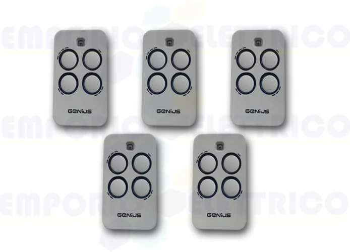 genius 5 x télécommande 4 canaux 868mhz jlc kilo tx4 6100333 (new 787035)