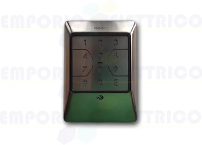 faac émetteur radio à&nbsp;combinaison xkp w 433 inox 404037