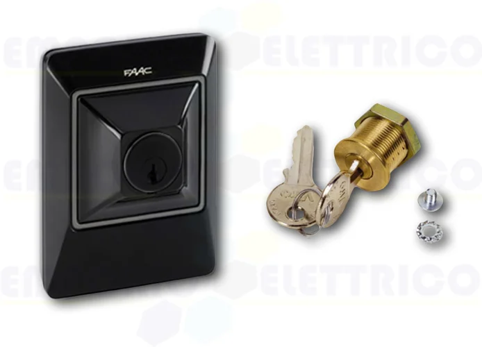 faac bouton à&nbsp;clé et de contrôle avec serrure xk10 401302 bundle