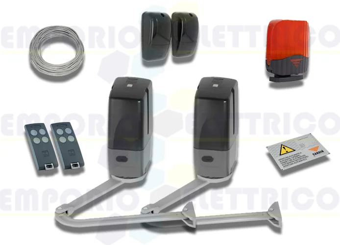 cardin kit pour portails battants avec vantail jusqu'à 5m (400kg) 24v kt-bl3924mcb