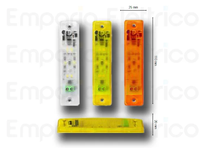 nologo clignotant à led mini 12/24 orange flash-in o