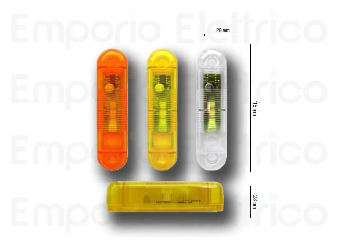 nologo clignotant à led blanc transparent 12/24V pour l'extérieur flash-out cl